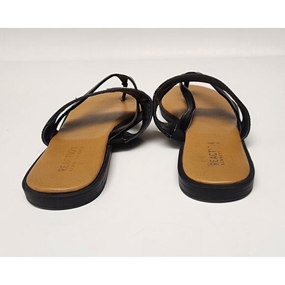 Kenneth Cole Reaction Scroll Cross Woman’s Slip-on Flat Sandal Shoes Size US 9 - Picture 4 of 8
